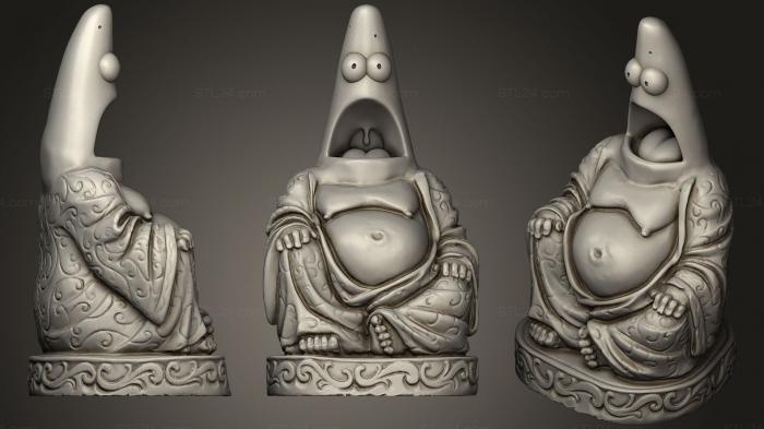 Figurines simple (Surprised Buddha, STKPR_1245) 3D models for cnc